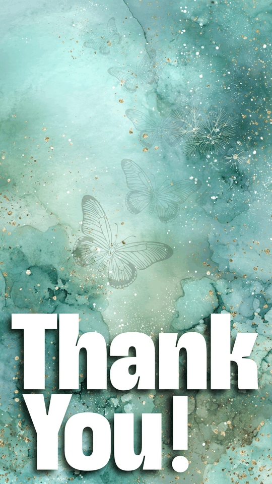 Thank You — Butterflies & Gold
